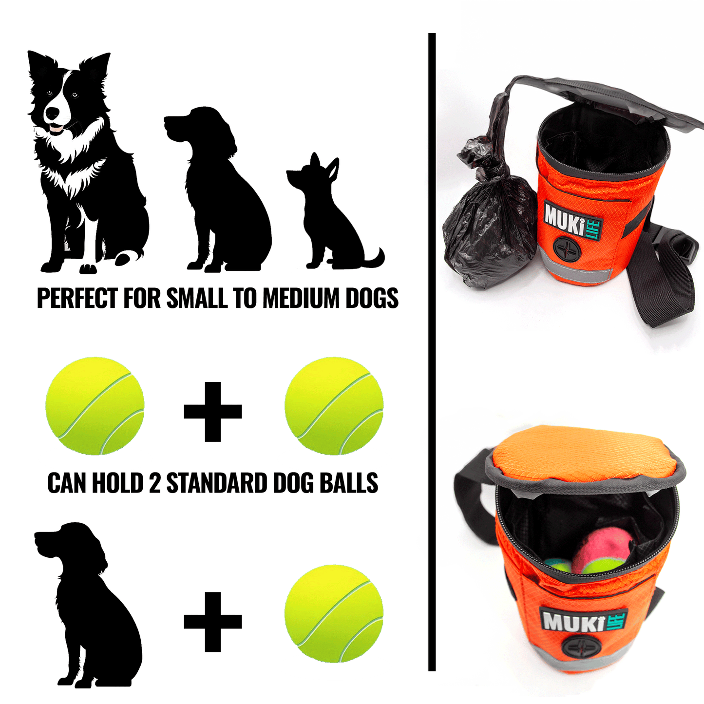 MUKi Trek Pouch - Portable Dog Bin
