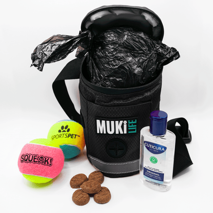 MUKi Trek Pouch - Portable Dog Bin - Black
