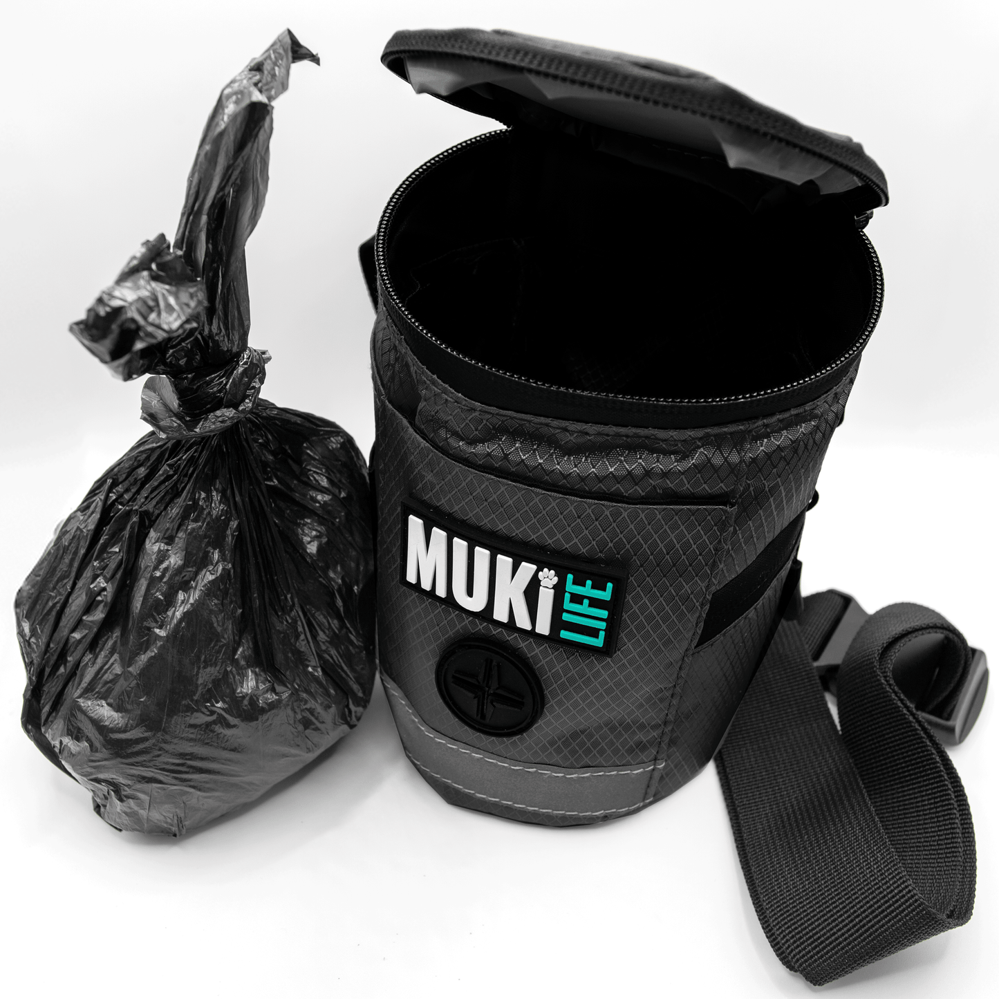 MUKi Trek Pouch - Portable Dog Bin - Black