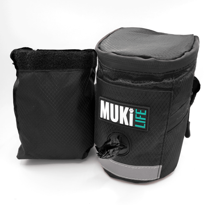 MUKi Trek Pouch - Portable Dog Bin - Black